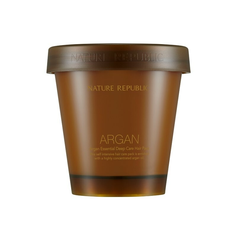 [NATURE REPUBLIC] Argan Essential Deep Care Hair Pack – 200ml Korea Cosmetic
