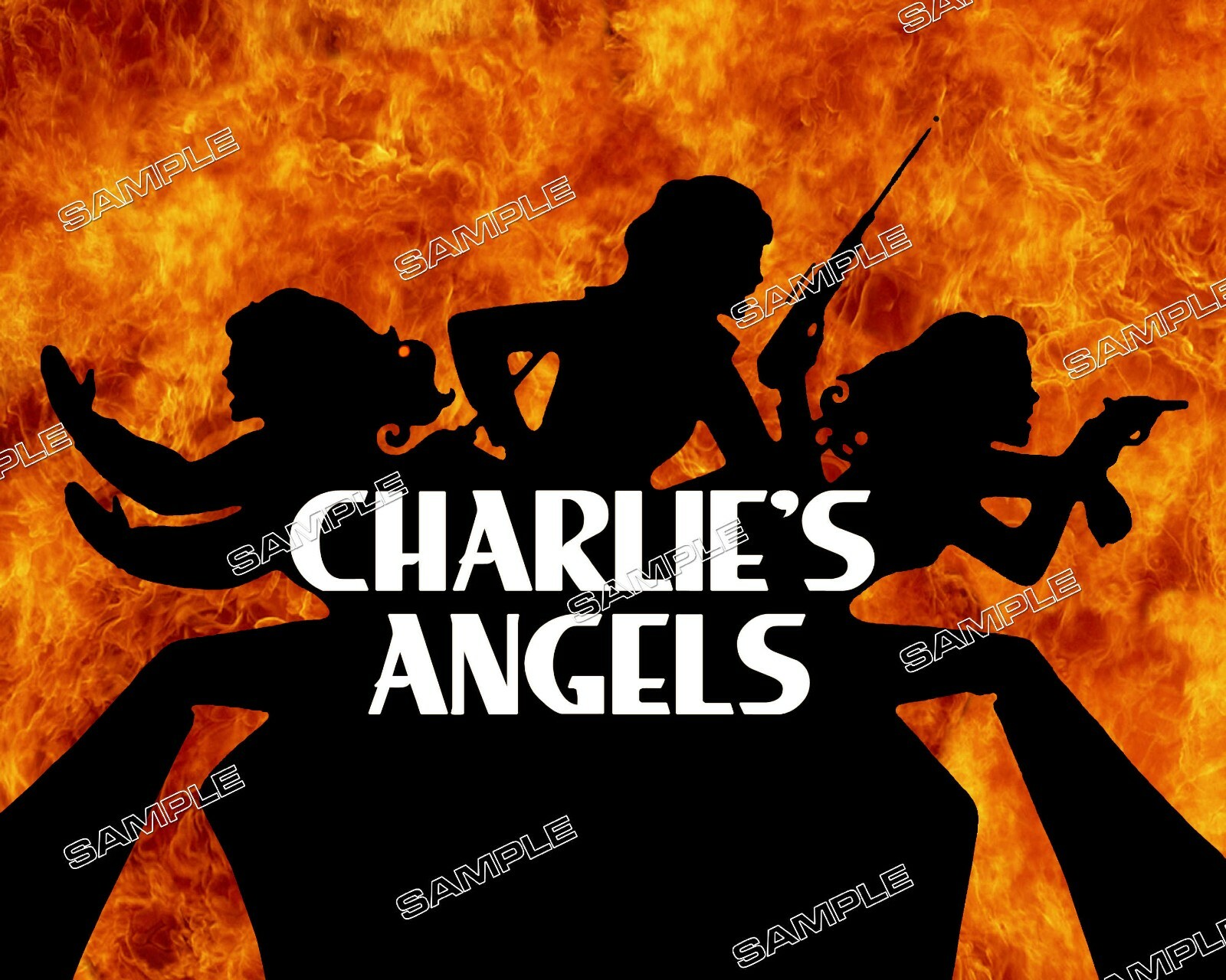 CHARLIE’S ANGELS 8X10 Photo P01 1970s ABC-TV title card logo CHARLIE’S ANGELS 8X10 Photo P01 1970s ABC-TV title card logo