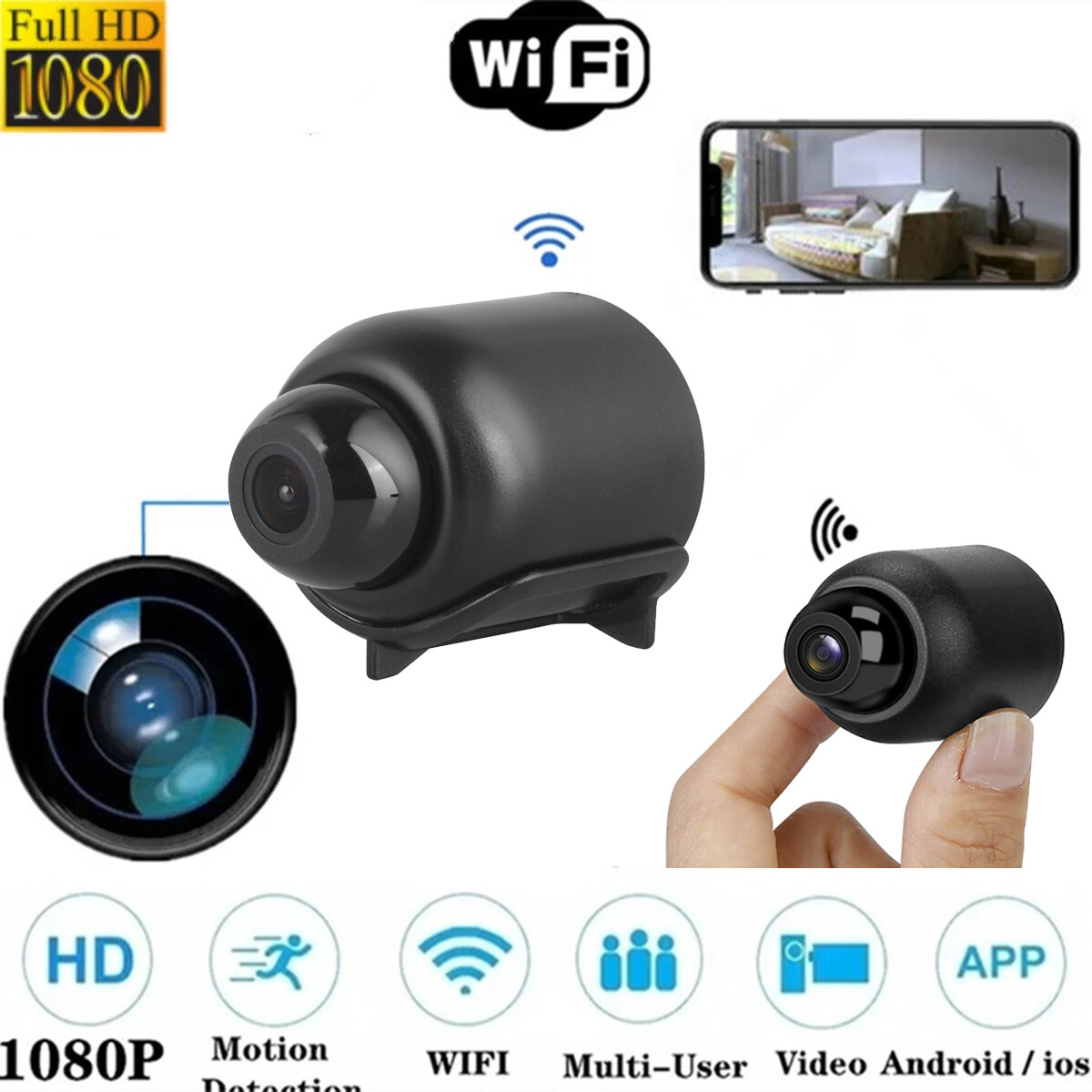 Mini Camera Wireless Wifi 1080P Security Night Vision Motion Detection Camera Mini Camera Wireless Wifi 1080P Security Night Vision Motion Detection Camera
