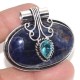 Sodalite Blue Topaz 925 Silver Plated Pendant 1.5″ Unique Jewelry GW Sodalite Blue Topaz 925 Silver Plated Pendant 1.5″ Unique Jewelry GW