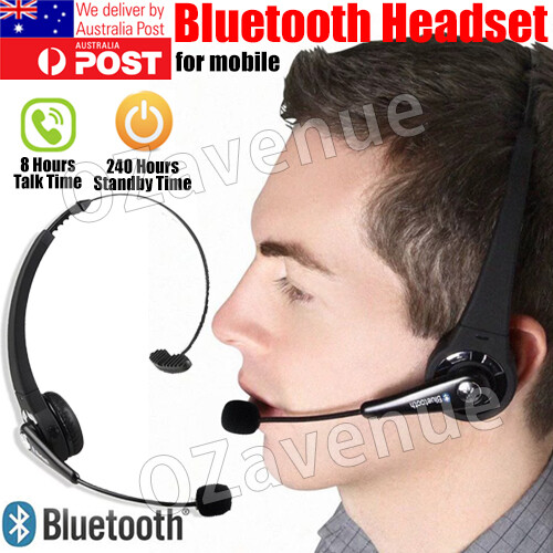 Bluetooth Wireless Headphones Over Head with Mic Business Driver Headset AU Bluetooth Wireless Headphones Over Head with Mic Business Driver Headset AU
