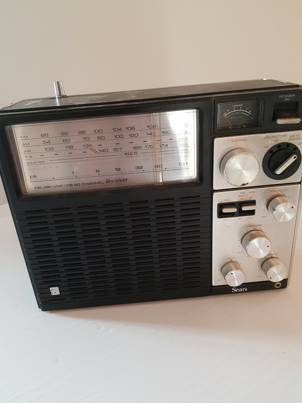 Sears Electronics AM/FM/VHF/SRG(CB) Portable Radio #12346