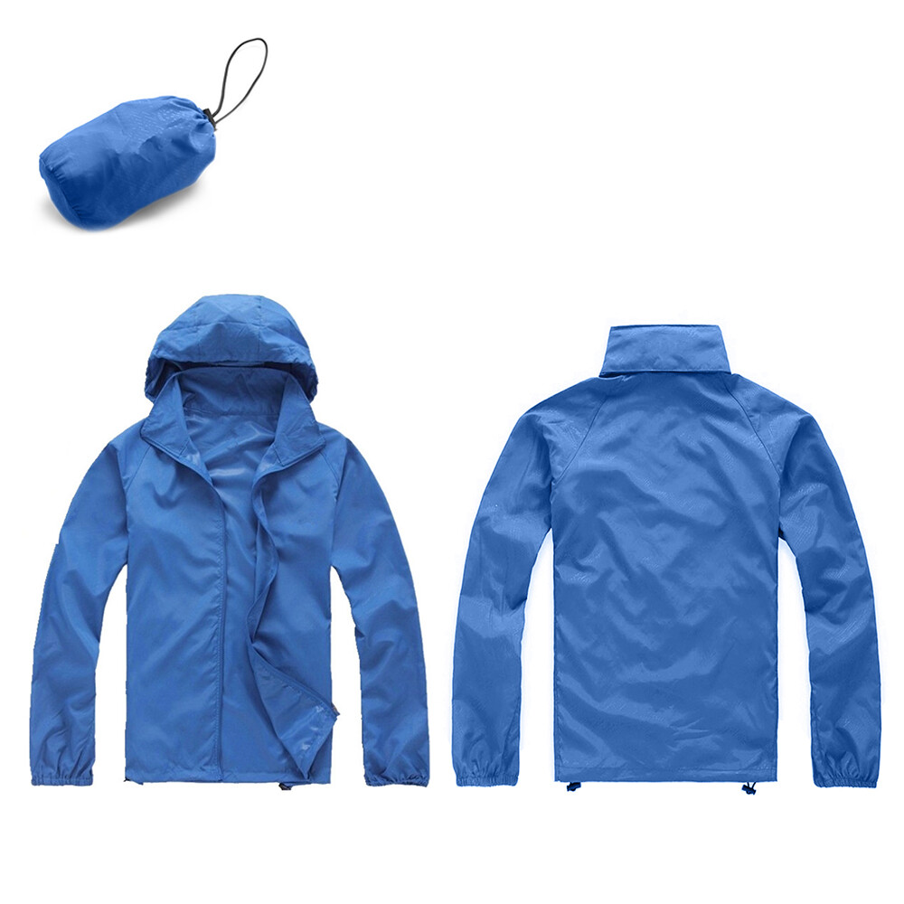 Unisex Cycling Waterproof Jacket Running Outdoor Sports Top Rain Coat S to 3XL