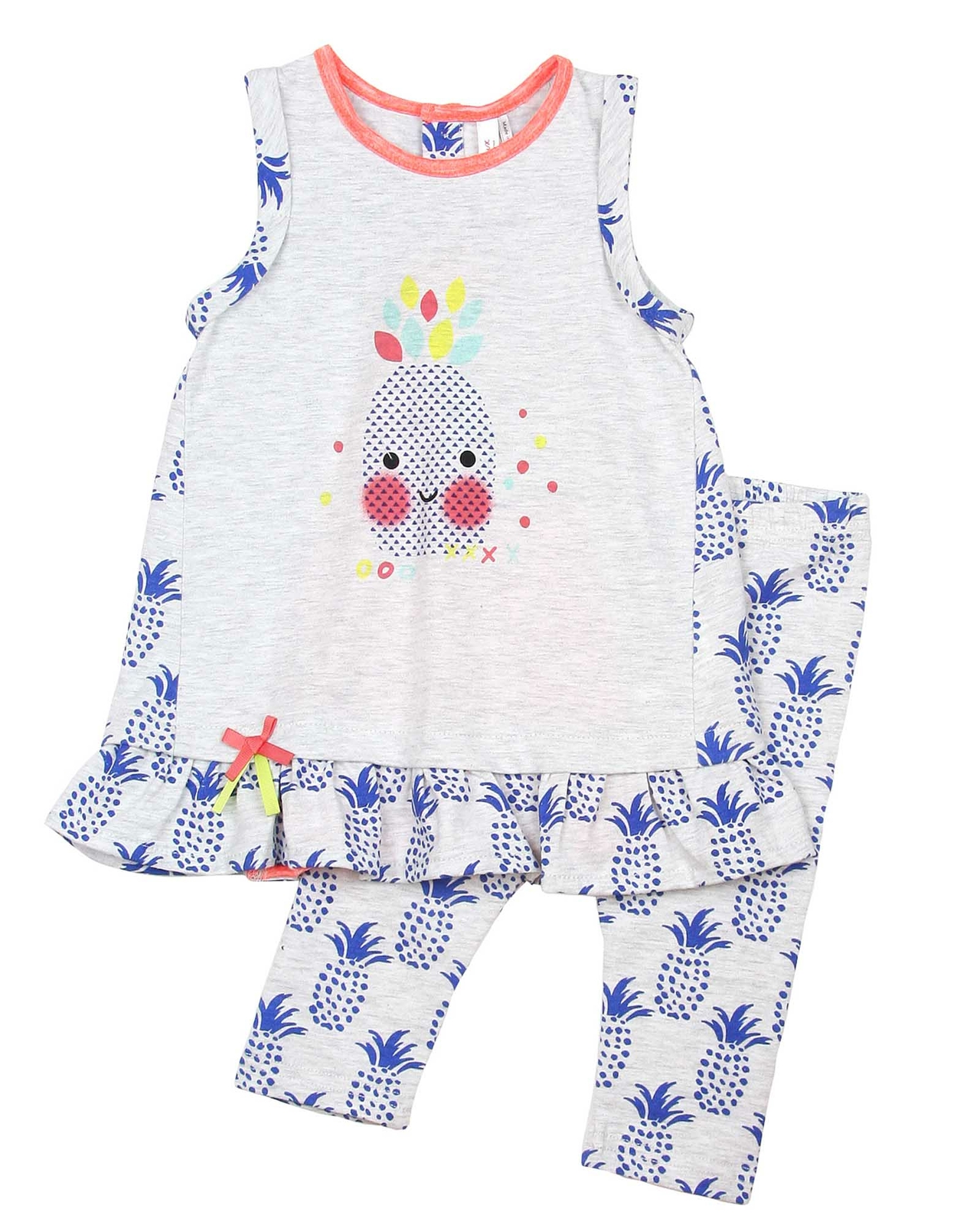 Deux par Deux Baby Girls’ Top and Leggings Set Cold Press Fashion, Sizes 12M-6 Deux par Deux Baby Girls’ Top and Leggings Set Cold Press Fashion, Sizes 12M-6