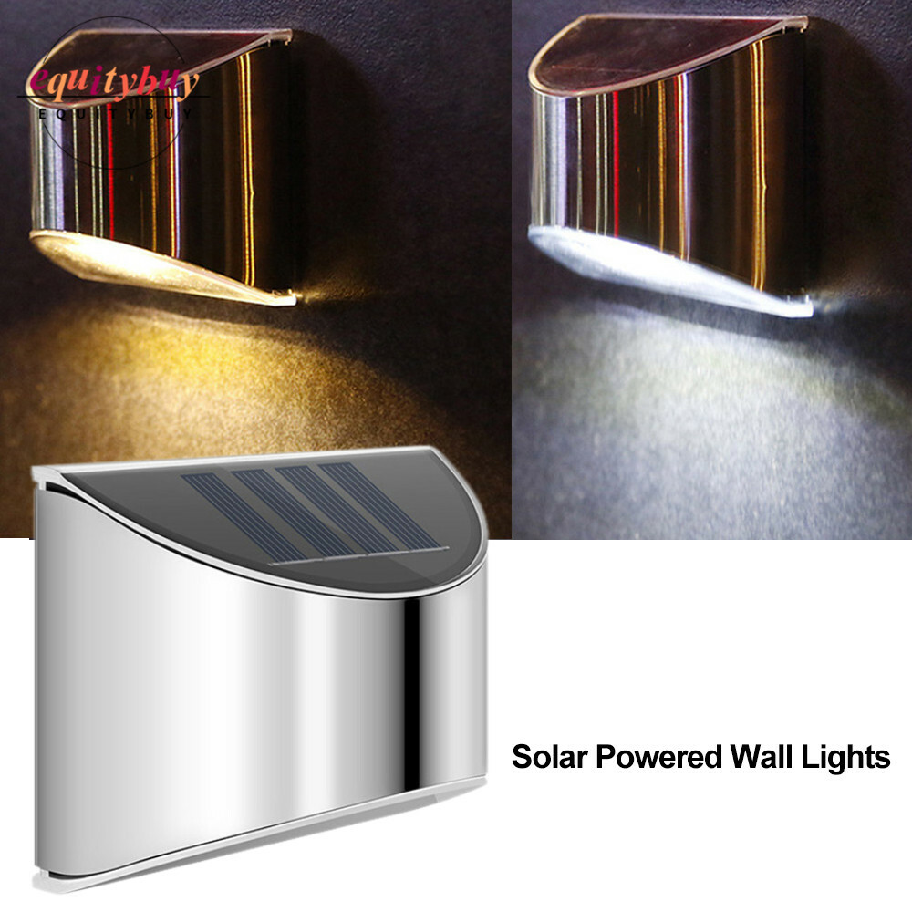 1/2/4PCS 4 SMD LED Wall Lights Solar Powered Outdoor Fence Garden Yard Step Lamp 1/2/4PCS 4 SMD LED Wall Lights Solar Powered Outdoor Fence Garden Yard Step Lamp