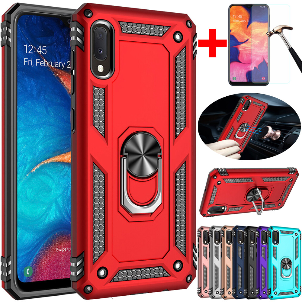 For Samsung Galaxy A11 A21 A10e A10s A20s A50 A71 Shockproof Case+Tempered Glass For Samsung Galaxy A11 A21 A10e A10s A20s A50 A71 Shockproof Case+Tempered Glass