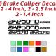 6 AKEBONO Brake Caliper Logo Vinyl Decals Stickers Heat Resistant 6 AKEBONO Brake Caliper Logo Vinyl Decals Stickers Heat Resistant