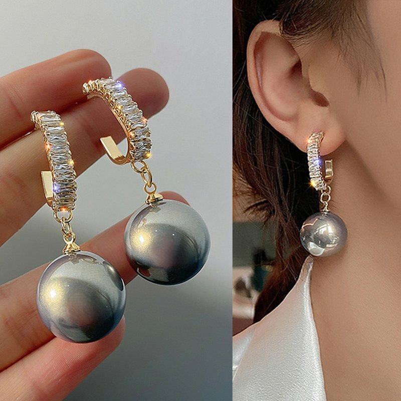 Charm Pearl Crystal Ear Stud Earrings Drop Women Dangle Wedding Jewelry Gifts Charm Pearl Crystal Ear Stud Earrings Drop Women Dangle Wedding Jewelry Gifts