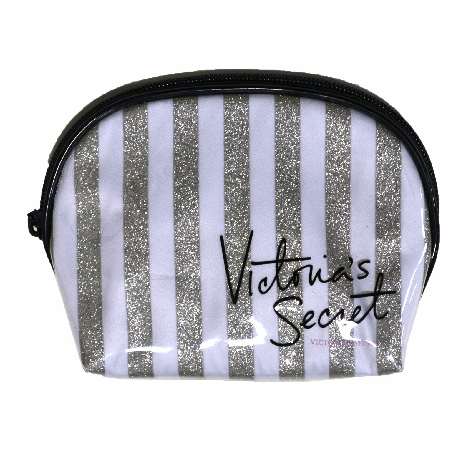 Victorias Secret Cosmetic Case Travel Makeup Bag Zip Close No Tags Damaged Victorias Secret Cosmetic Case Travel Makeup Bag Zip Close No Tags Damaged