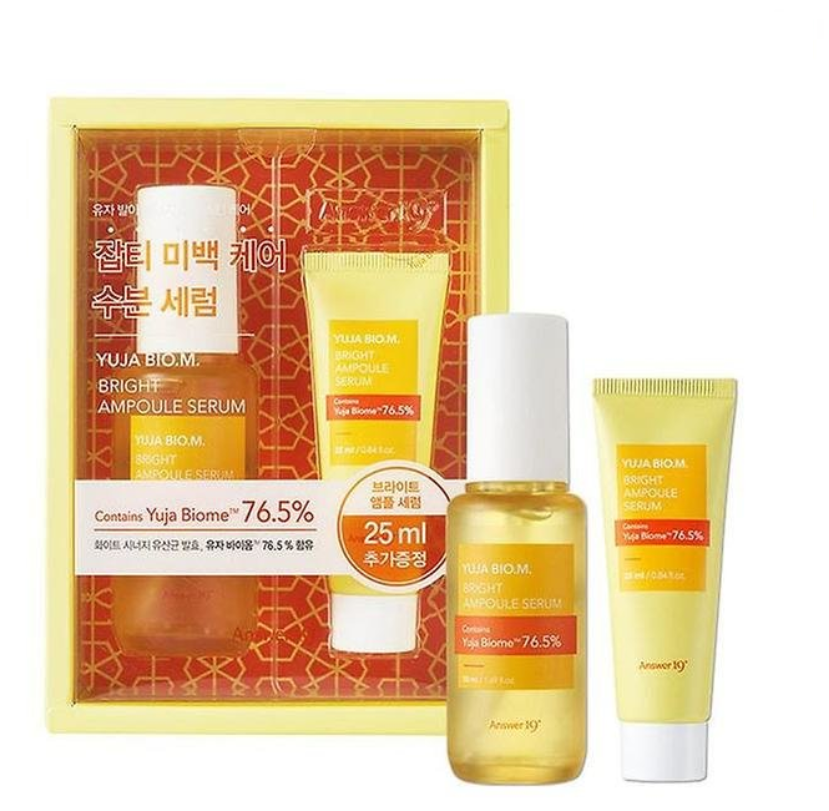 Answer19+ Yuja Bio.M. Bright Ampoule Serum 50ml Anti-Aging K-Beauty Answer19+ Yuja Bio.M. Bright Ampoule Serum 50ml Anti-Aging K-Beauty