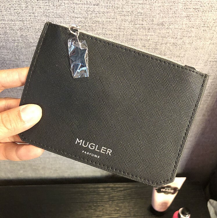 MUGLER Angel Parfums Black Makeup Cosmetics Pouch / Bag, Brand NEW! MUGLER Angel Parfums Black Makeup Cosmetics Pouch / Bag, Brand NEW!