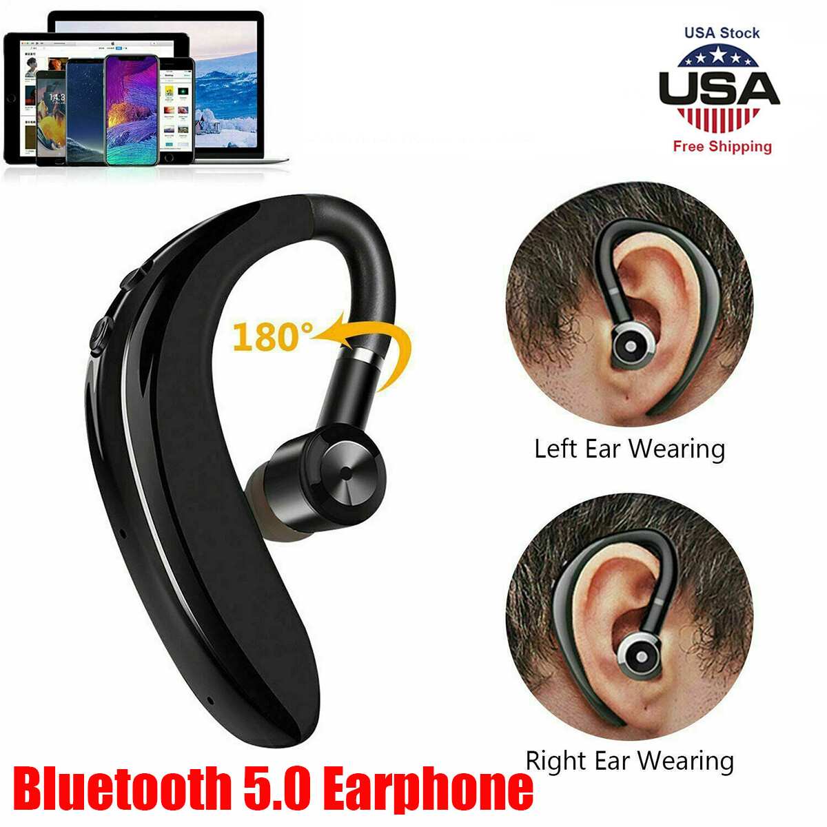Wireless Bluetooth Earphone Earbud Headset For Samsung iPhone Android Handsfree Wireless Bluetooth Earphone Earbud Headset For Samsung iPhone Android Handsfree