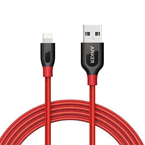 Anker PowerLine+ Lightning Cable (6ft) Durable for iPhone X / 8 / 7 Adjustable Anker PowerLine+ Lightning Cable (6ft) Durable for iPhone X / 8 / 7 Adjustable