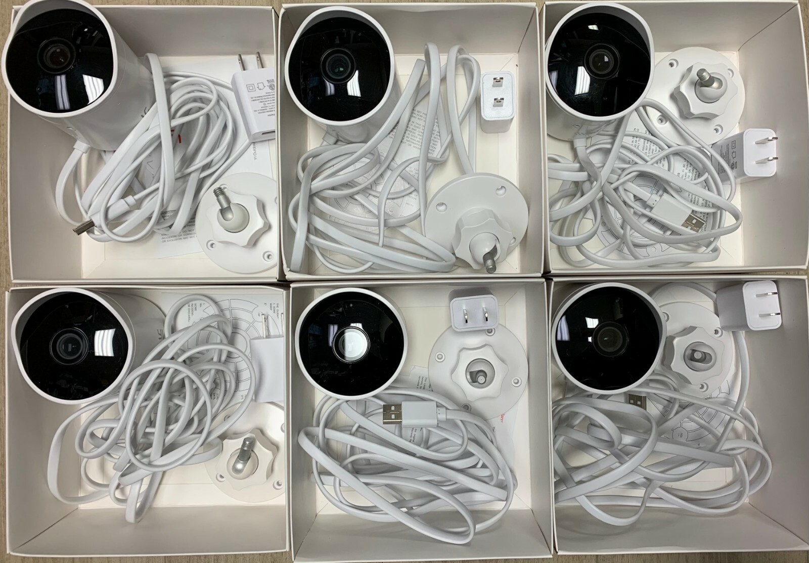 Lot of 6 YI Outdoor Security Camera, 1080p Waterproof Night Vision Surveillance Lot of 6 YI Outdoor Security Camera, 1080p Waterproof Night Vision Surveillance