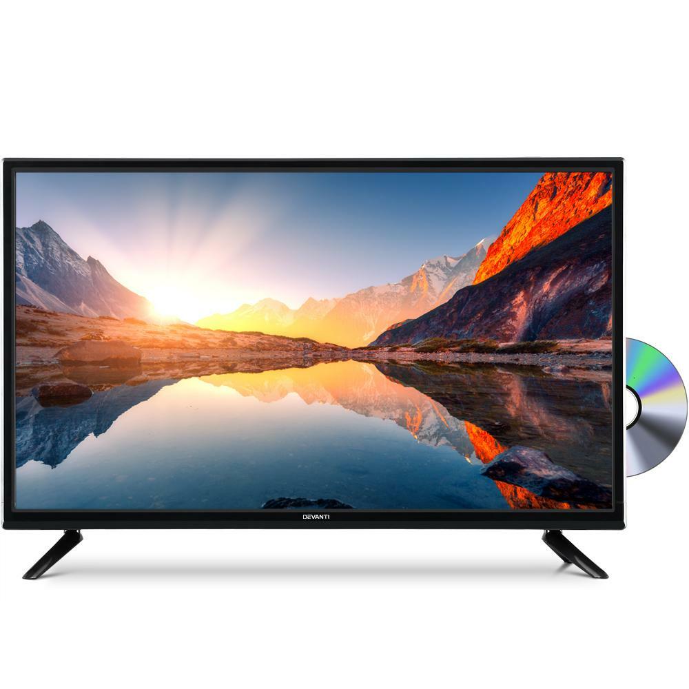 Devanti 24″ Inch LED TV Combo Built-In DVD Player DC 12V Caravan Boat USB