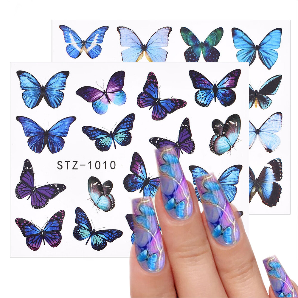 3D Geometric Butterfly Nail Art Stickers Holographics UV Gel Nail Decoration Tip 3D Geometric Butterfly Nail Art Stickers Holographics UV Gel Nail Decoration Tip
