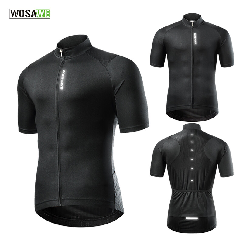Mens Cycling Jersey High Breathable Summer MTB Bike Bicycle Riding Sports Tops