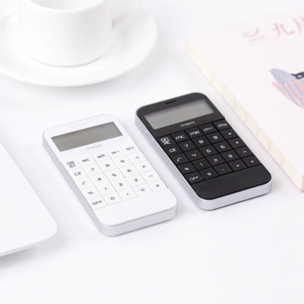 Office Display Pocket Promotional Digit Calculator Black Electronic White Office Display Pocket Promotional Digit Calculator Black Electronic White