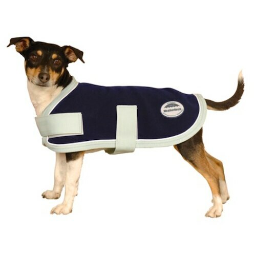 Weatherbeeta Dog Coat Polar Fleece Navy Silver 60cm Weatherbeeta Dog Coat Polar Fleece Navy Silver 60cm