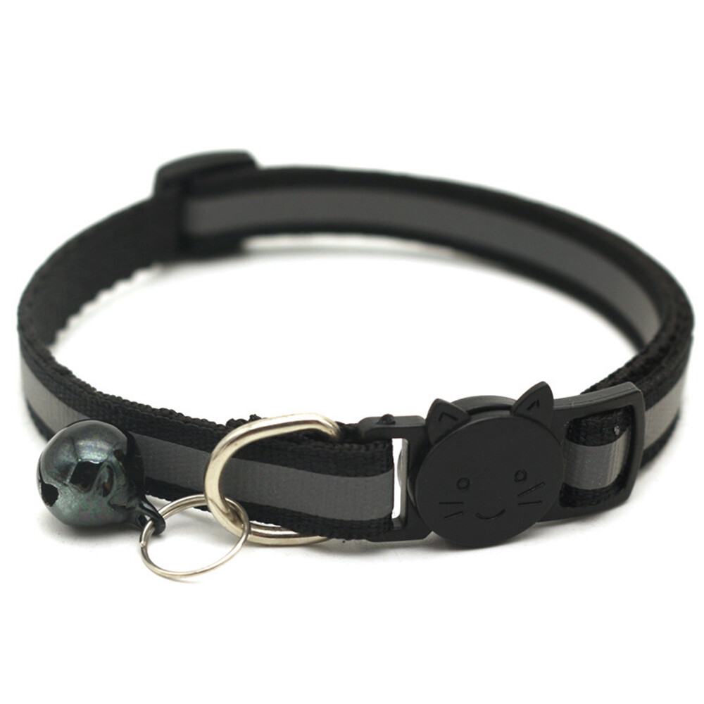 Pet Supplies Reflective Patch Collar Release Buckle Bell Tightness E1Z8