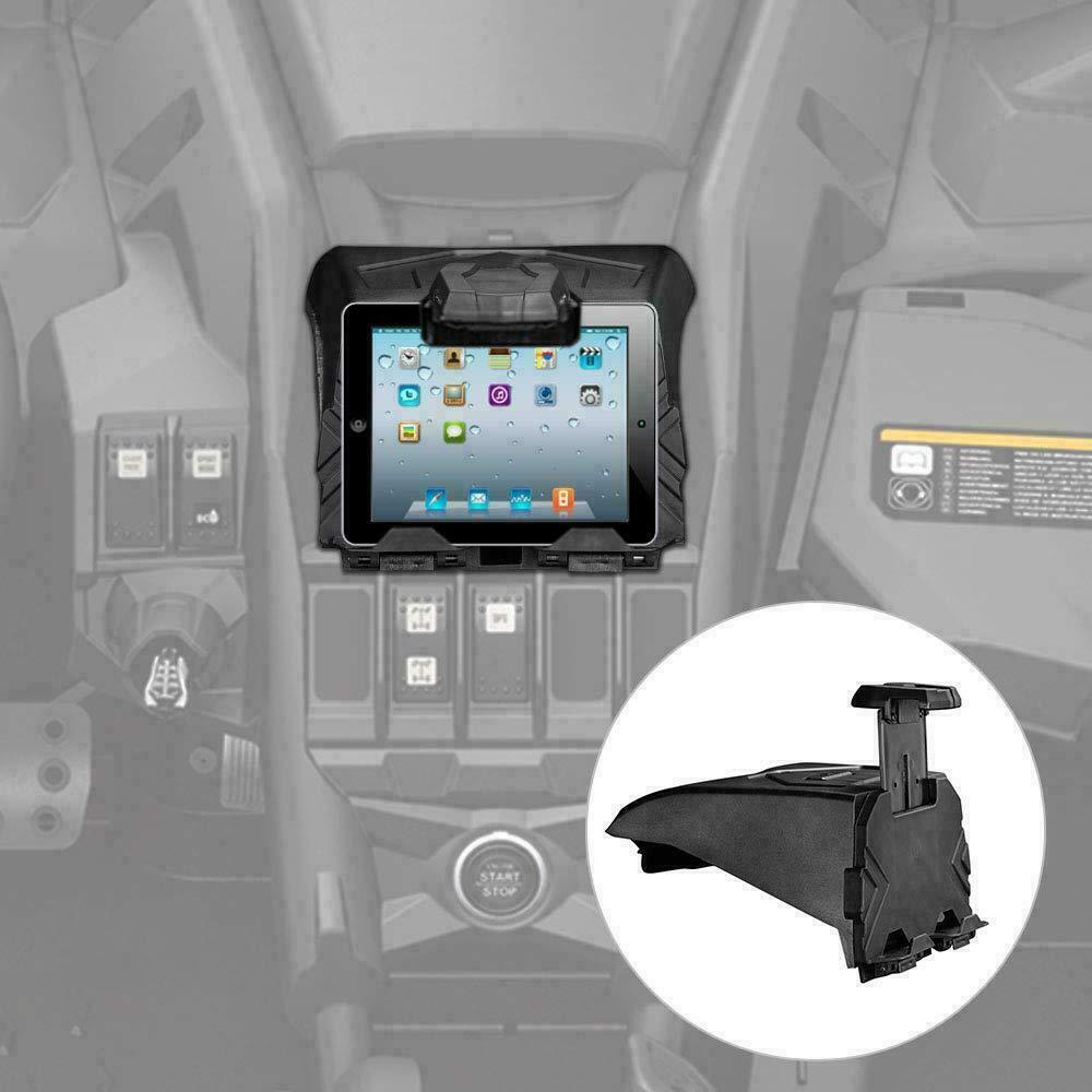 Electronic Device Tablet Holder w/ Integrated Storage For Can Am X3 Max 2017-21 Electronic Device Tablet Holder w/ Integrated Storage For Can Am X3 Max 2017-21