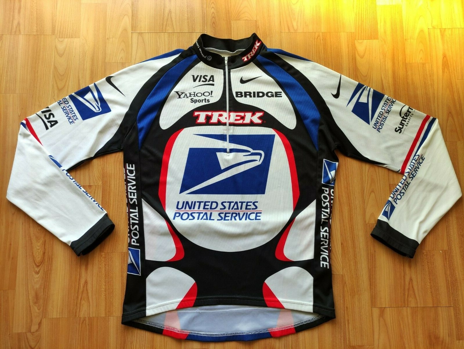 United States Postal Service Team LS jersey 2000′ Nike Armstrong ~L VERY RARE ! United States Postal Service Team LS jersey 2000′ Nike Armstrong ~L VERY RARE !