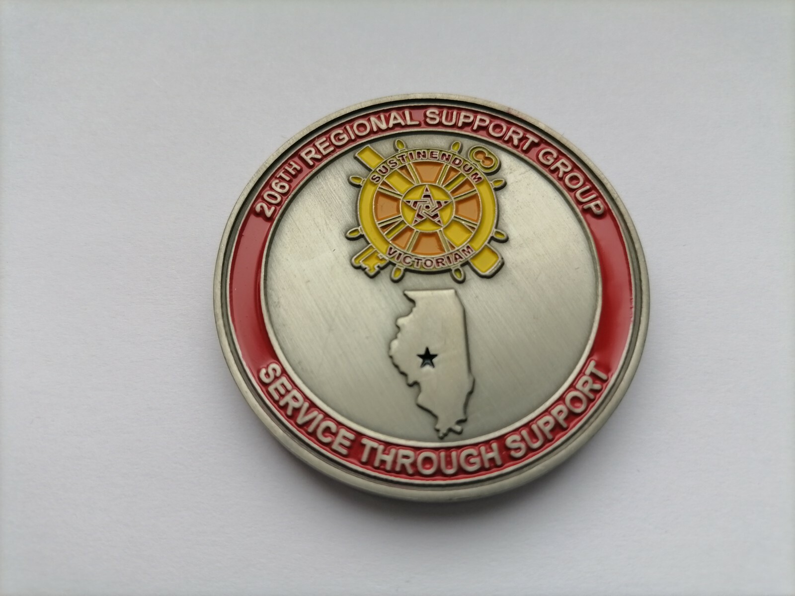 CHALLENGE COIN US ARMY 206TH REGIONAL SUPPORT GROUP COMMAND TEAM SERVICE THROUGH CHALLENGE COIN US ARMY 206TH REGIONAL SUPPORT GROUP COMMAND TEAM SERVICE THROUGH