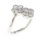 Authentic Platinum Clover Diamond Ring #260-003-952-7493 Authentic Platinum Clover Diamond Ring #260-003-952-7493