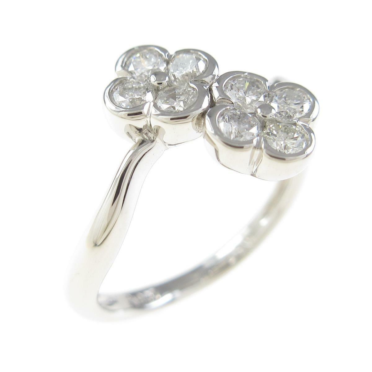 Authentic Platinum Clover Diamond Ring #260-003-952-7493