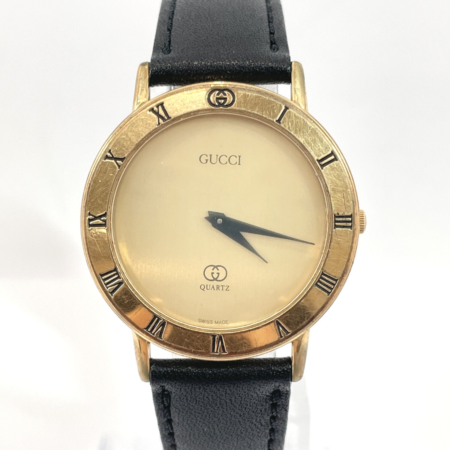 GUCCI Watches 3001M Quartz vintage Stainless Steel/leather mens GUCCI Watches 3001M Quartz vintage Stainless Steel/leather mens