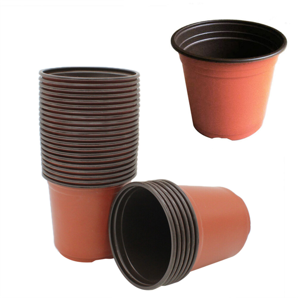 100Pcs Plastic Nursery Pot Plant Pots Flower Pots Starting Pots Planter for Home 100Pcs Plastic Nursery Pot Plant Pots Flower Pots Starting Pots Planter for Home