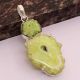 Solar Quartz Druzy Ethnic Handmade Pendant Jewelry 2.72″ AP 43849 Solar Quartz Druzy Ethnic Handmade Pendant Jewelry 2.72″ AP 43849