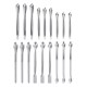 12PCS Portable Durable Stainless Steel Medicine Ladles for School Pharmacy 12PCS Portable Durable Stainless Steel Medicine Ladles for School Pharmacy
