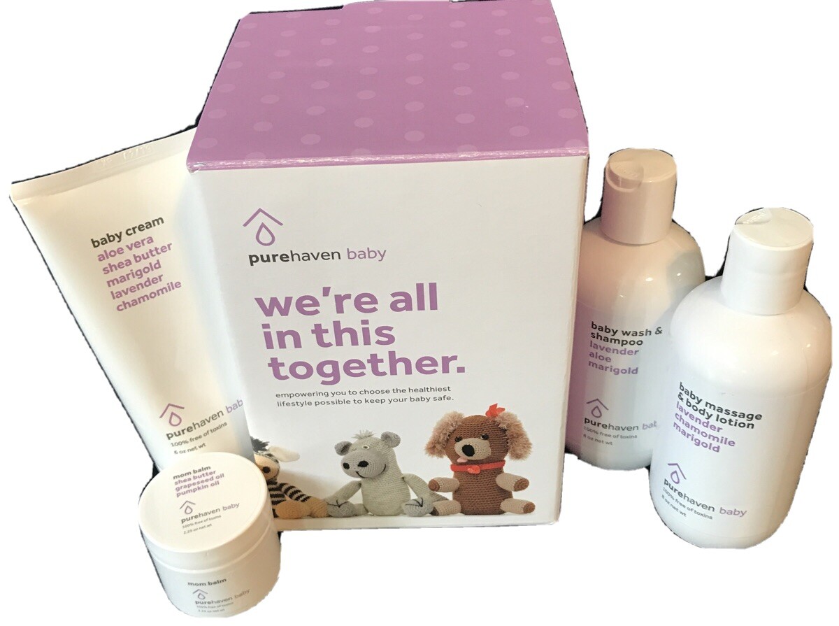Set Pure Haven Essentials Baby Massage Body Lotion shampoo Baby cream Mom Balm Set Pure Haven Essentials Baby Massage Body Lotion shampoo Baby cream Mom Balm