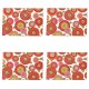 Bold Floral Zinnia Cotton Print Placemats Kitchen Dining Room Set of 4 Bold Floral Zinnia Cotton Print Placemats Kitchen Dining Room Set of 4