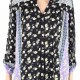 Style & Co. Womens Peasant Top Black Purple 2X Plus Floral Split-Neck 186 Style & Co. Womens Peasant Top Black Purple 2X Plus Floral Split-Neck 186