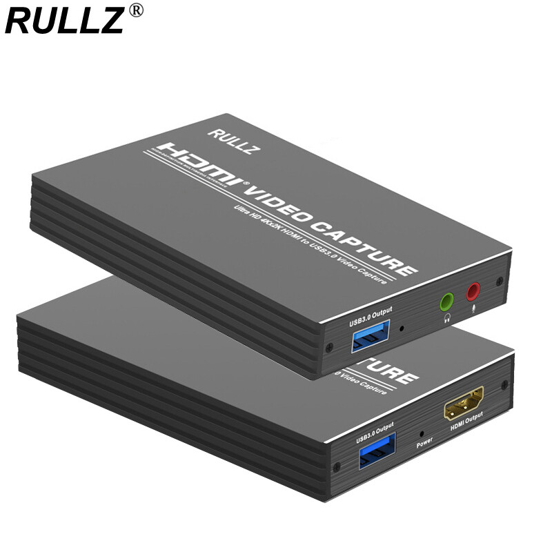 4K USB 3.0 2.0 HD Audio Video Capture Card 1080p Game Live Streaming Plate w Mic 4K USB 3.0 2.0 HD Audio Video Capture Card 1080p Game Live Streaming Plate w Mic