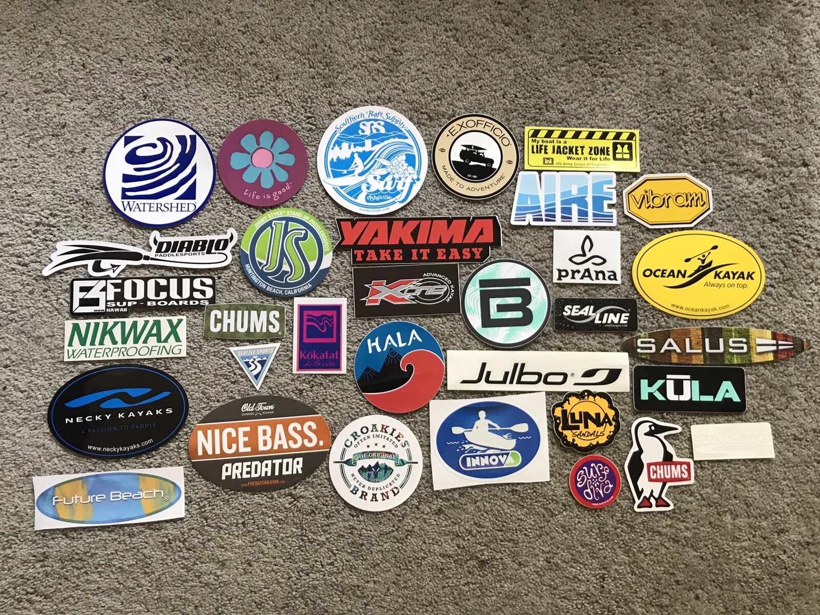 33 Outdoor Kayak Stickers #33A Diablo Yakima Bote Salus Becky Prana Ocean Kayaks 33 Outdoor Kayak Stickers #33A Diablo Yakima Bote Salus Becky Prana Ocean Kayaks