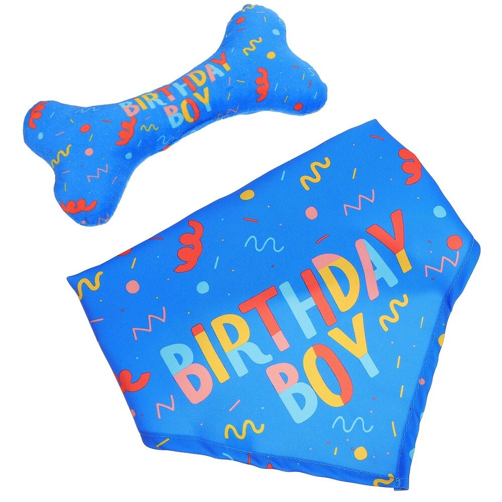 2pcs Pet Costume Cat Bibs Triangular Scarf Dog Bandana Simulation Bone