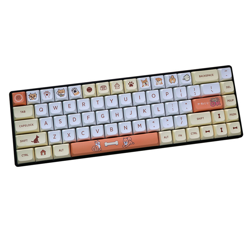 Shiba Inu Keycap Mechanical Keyboard PBT XDA 139 Keys Accessories New Present