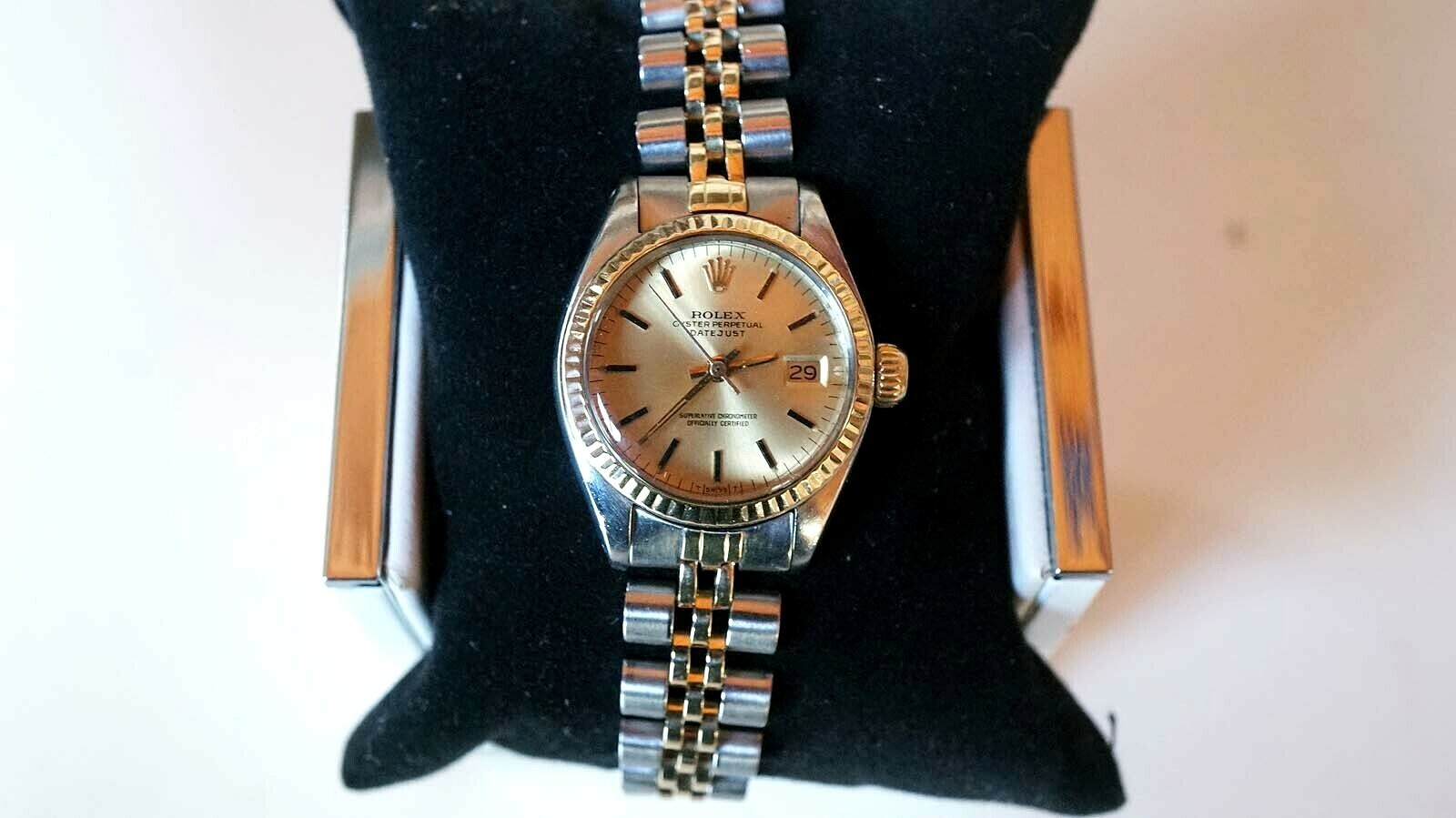 ROLEX OYSTER DATEJUST LADIES WATCH REF#6917 SS & 14K GOLD SERVICED C042 ROLEX OYSTER DATEJUST LADIES WATCH REF#6917 SS & 14K GOLD SERVICED C042