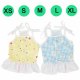Small and Medium Pet Dog Sling Dress Clothes Cute Daisy Plaid Puppy Cat Dresses Small and Medium Pet Dog Sling Dress Clothes Cute Daisy Plaid Puppy Cat Dresses