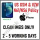 Unlock Service for US GSM/VZW N61/N56 Service Policy Iphone 7 & 7 + CLEAN IMEI Unlock Service for US GSM/VZW N61/N56 Service Policy Iphone 7 & 7 + CLEAN IMEI