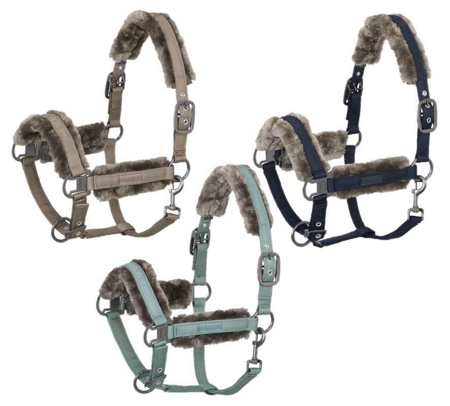 Eskadron Classic Sports Double Pin Glossy Faux Fur Headcollar Eskadron Classic Sports Double Pin Glossy Faux Fur Headcollar