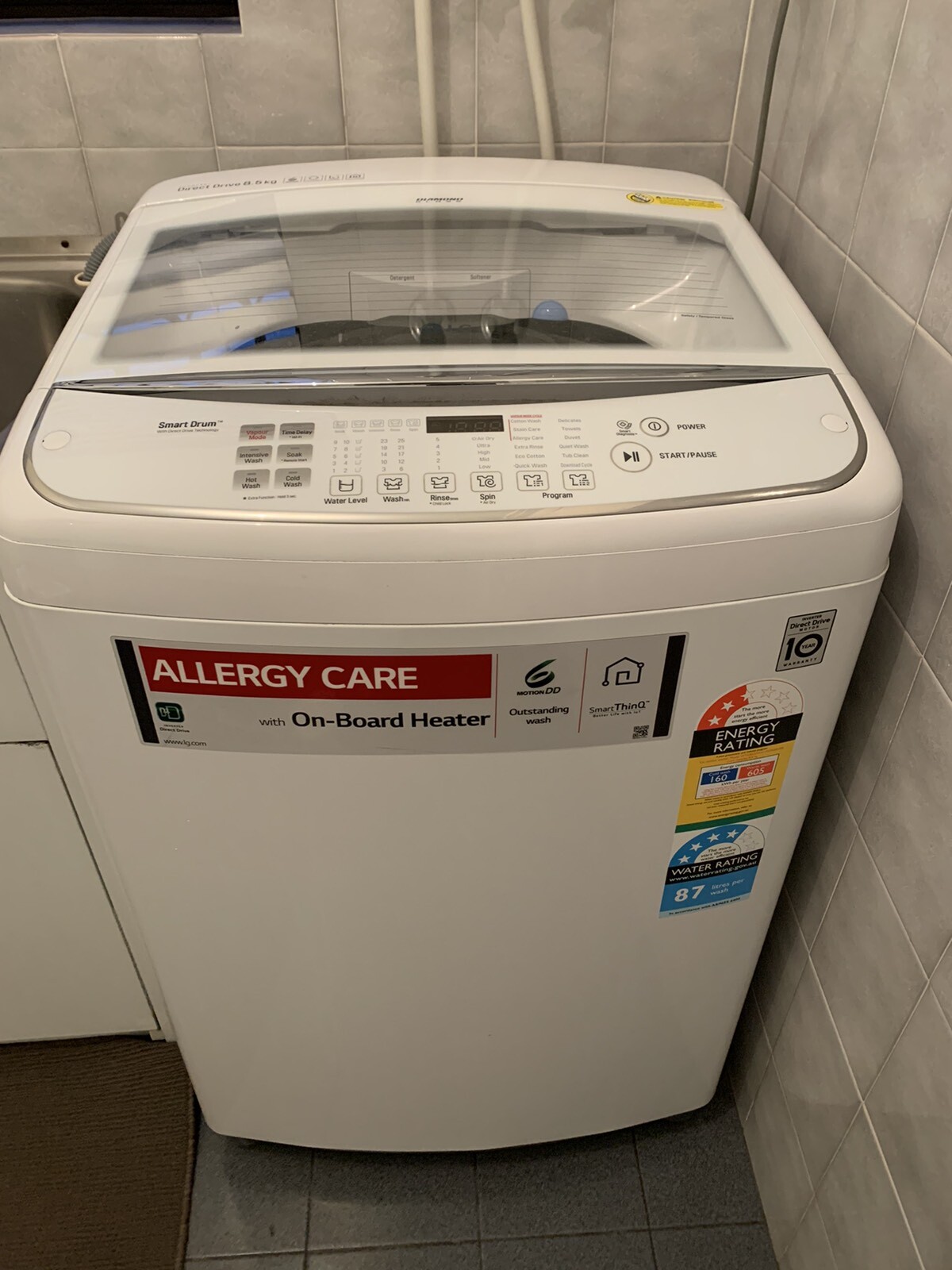 LG Smart Drum Top Washing Machine (8.5kg) – Pickup Yagoona LG Smart Drum Top Washing Machine (8.5kg) – Pickup Yagoona