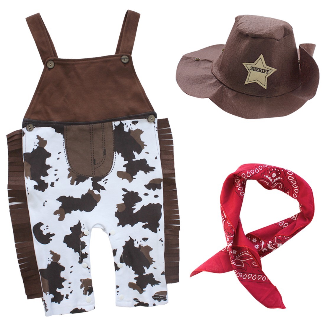 3Pcs Newborn Baby Boys Outfits Cowboy Fancy Costume Hat+Bid Clothes Photo Props 3Pcs Newborn Baby Boys Outfits Cowboy Fancy Costume Hat+Bid Clothes Photo Props