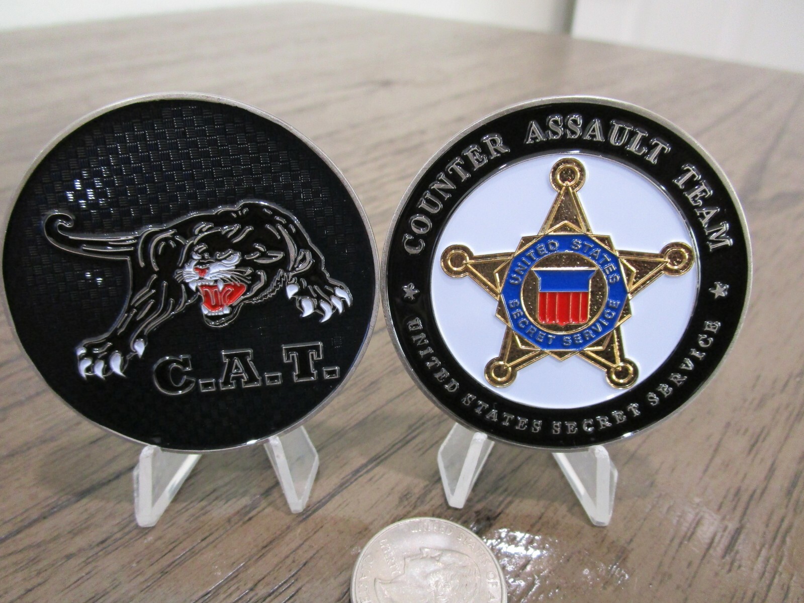 United States Secret Service Counter Assault Team CAT Challenge Coin United States Secret Service Counter Assault Team CAT Challenge Coin