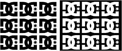 Dc Shoe Stickers (18) skateboard Vinyl decal black white clothes