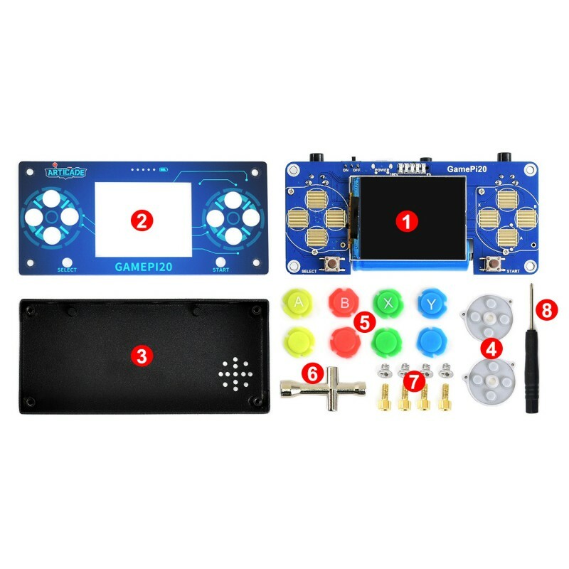 GamePi20 Accessories Pack Add-ons for Raspberry Pi Zero Series to Build GamePi20 GamePi20 Accessories Pack Add-ons for Raspberry Pi Zero Series to Build GamePi20