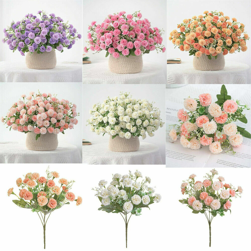 20 Flowers Hydrangea Fake Silk Flower Home Party Garden Small Flowers Lilac S0R0 20 Flowers Hydrangea Fake Silk Flower Home Party Garden Small Flowers Lilac S0R0